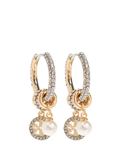 Tory Burch Icon Pavé Charm Earrings In Multi