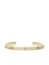 Tory Burch Miller Pavé Slim Cuff Bracelet In Gold