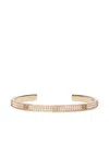 Tory Burch Icon Crystal Paved Cuff Bracelet In Brown