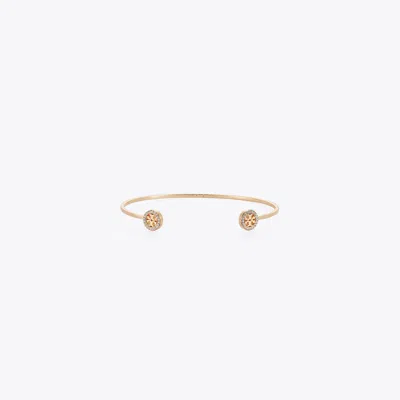 Tory Burch Icon Pavé Flex Cuff In Gold