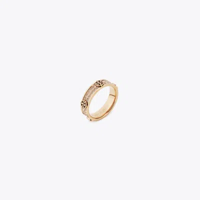 Tory Burch Icon Pavé Ring In Pink