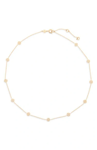 Tory Burch Icon Station Necklace In Gold