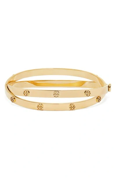 Tory Burch Icon Stud Double Bracelet In Pink