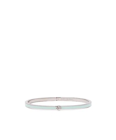 Tory Burch Icon Thin Enamel Bracelet In Blue
