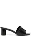 Tory Burch Ines Mule Sandals 55mm Perfect Black In Black