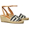 Tory Burch Ines Ankle Strap Espadrille Platform Wedge Sandal