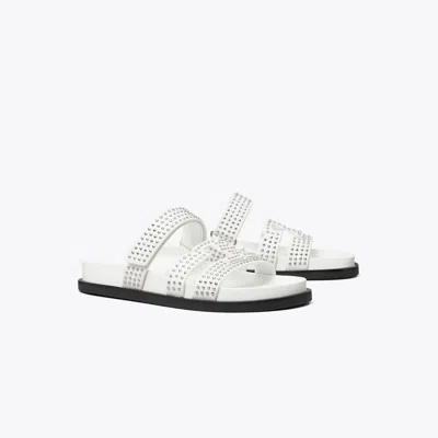 Tory Burch Ines Burch Studded Slide In White