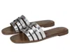 Tory Burch Ines Cage Slide Sandal In Silver