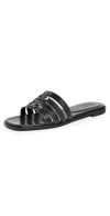 Tory Burch Ines Leather Cage Sandals In Perfect Black / Perfect Black