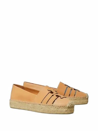 Tory Burch Ines Cut-out Espadrilles In Brown