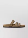 Tory Burch Ines Suede Triple-band Sport Mule Sandals In Brown