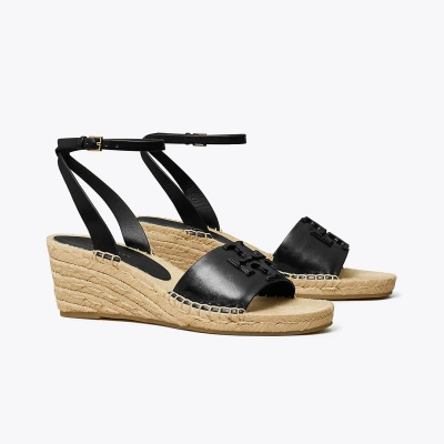 Tory Burch Ines Espadrille Wedge Sandal In Perfect Black