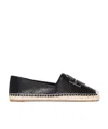 Tory Burch Everly Leather Espadrille In Brown