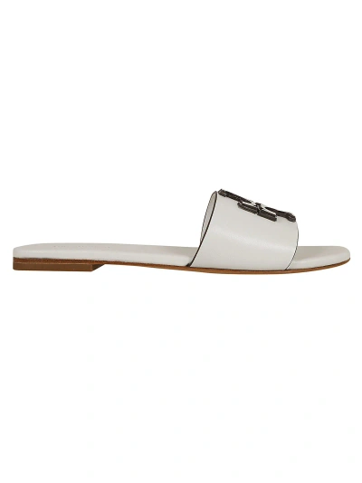 Tory Burch Ines Flat Slide In Gardenia