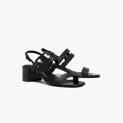 Tory Burch Ines Heeled Sandal In Black