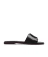 Tory Burch Woman Sandals Black Size 7 Leather In Black