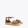 Tory Burch Ines Multi-strap Espadrille Sandal In Brown