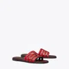 Tory Burch Ines Multi-strap Slide In Tory Red/plum