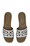 Tory Burch Ines Multistrap Sandal In Silver/wild Mushroom
