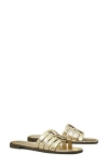 Tory Burch Ines Slide In Spark Gold/spark Gold