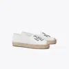 Tory Burch Ines Platform Espadrille In White