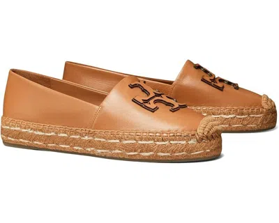 Pre-owned Tory Burch Ines Platform Leather Espadrille Tan Us 7 7.5 8 8.5 9 9.5 10.5 In Brown