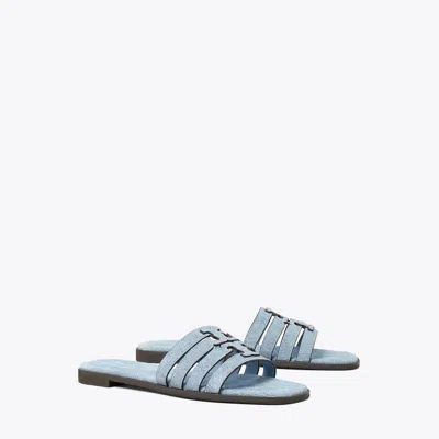 Tory Burch Ines Slide In Blue Cloud/blue Cloud