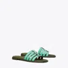 Tory Burch Ines Slide In Celadon Green/leccio