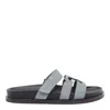 Tory Burch Anatomical Suede Slide Sandals With Cross-over Straps
