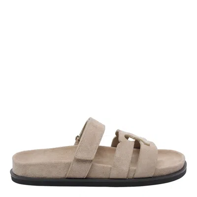 Tory Burch Ines Sport Slides In Nude