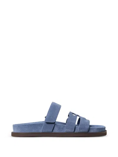 Tory Burch Ines Sport Slides In Blue