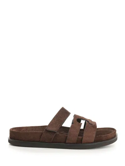 Tory Burch Ines Sports Slider Sandal In Brown
