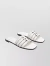 Tory Burch Ivory Leather Ines Slippers In White