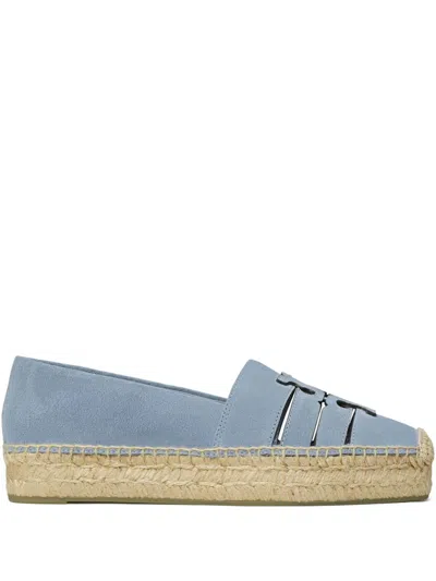 Tory Burch Suede Espadrille Flats In Blue