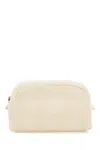 Tory Burch Ivory Fabric Clutch