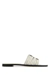 Tory Burch Ivory Leather Ines Slippers In Multi