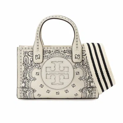 Pre-owned Tory Burch Ivory White Leather Handbag Shoulder Bag () In Ivory, White