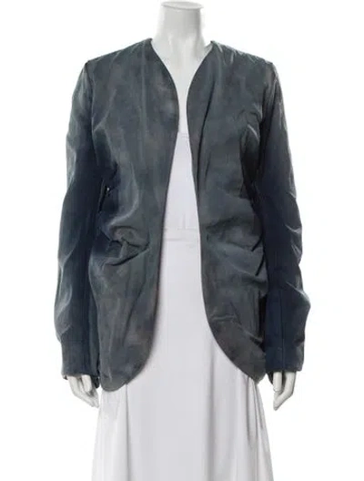 Pre-owned Tory Burch Jacket In Blue