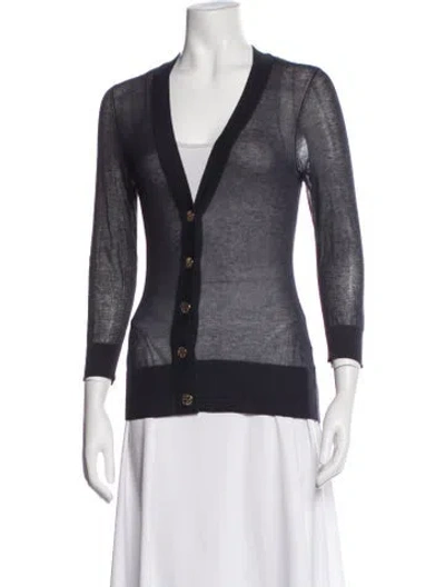 Pre-owned Tory Burch Jacket In Blue