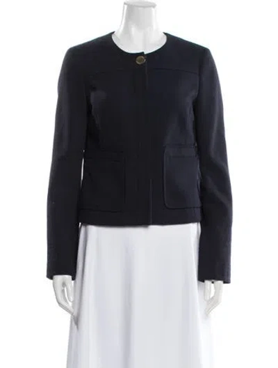 Pre-owned Tory Burch Jacket In Blue