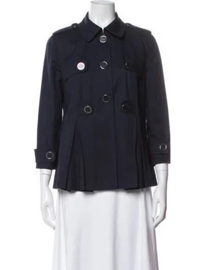 Pre-owned Tory Burch Jacket In Blue