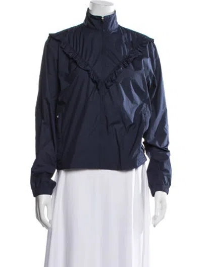 Pre-owned Tory Burch Jacket In Blue