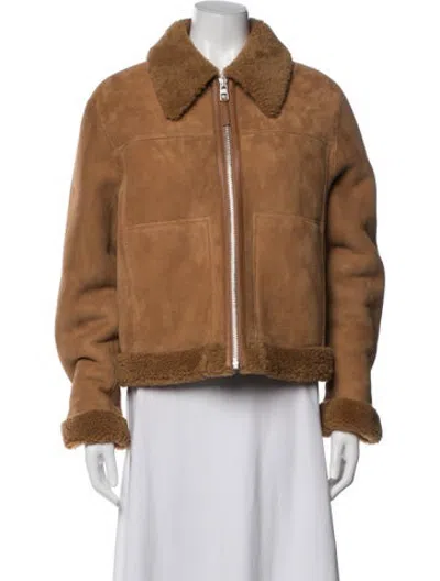 Pre-owned Tory Burch Jacket In Brown