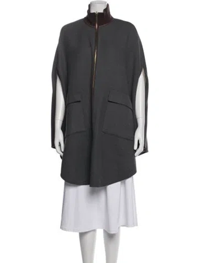Pre-owned Tory Burch Jacket In Gray