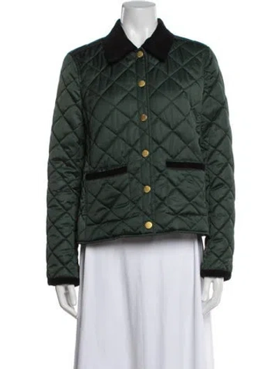 Pre-owned Tory Burch Jacket In Green