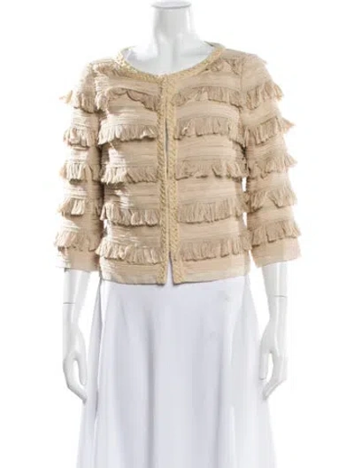 Pre-owned Tory Burch Jacket In Neutral