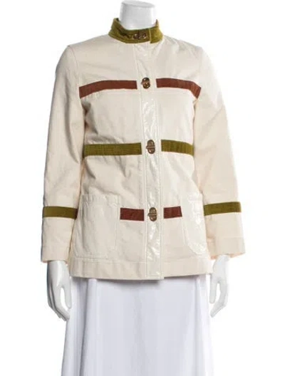 Pre-owned Tory Burch Jacket In Neutral