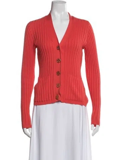 Pre-owned Tory Burch Jacket In Orange