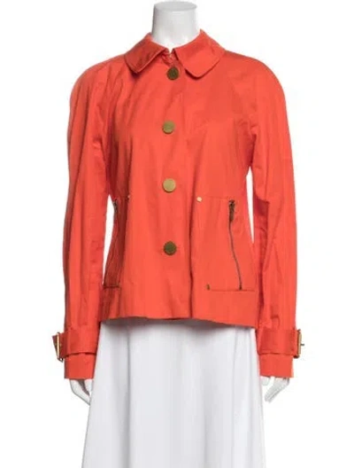 Pre-owned Tory Burch Jacket In Orange