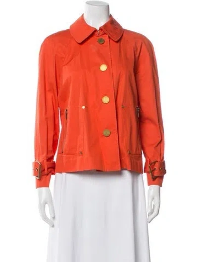 Pre-owned Tory Burch Jacket In Orange
